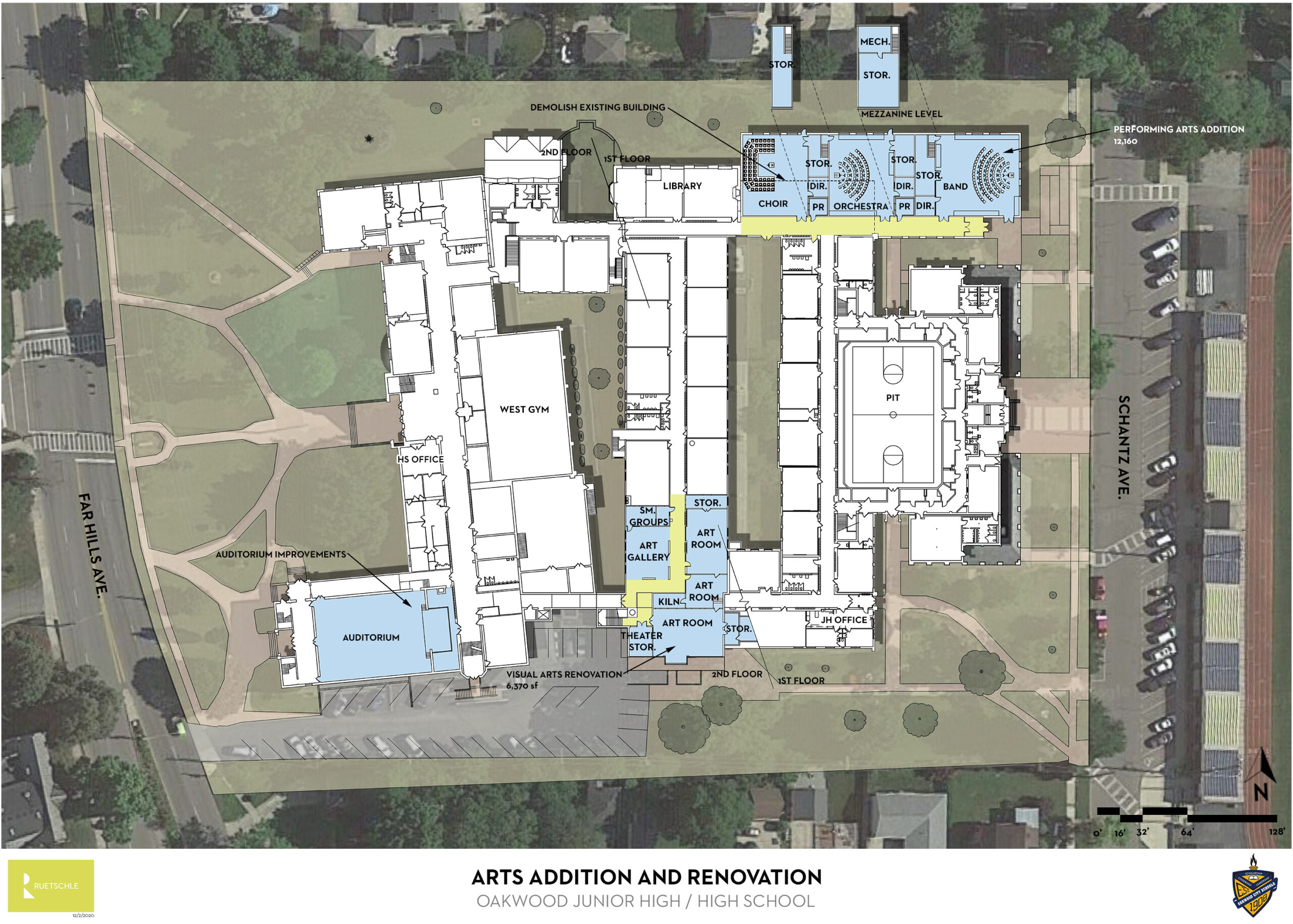 site plan for flourish campaign in birds eye view