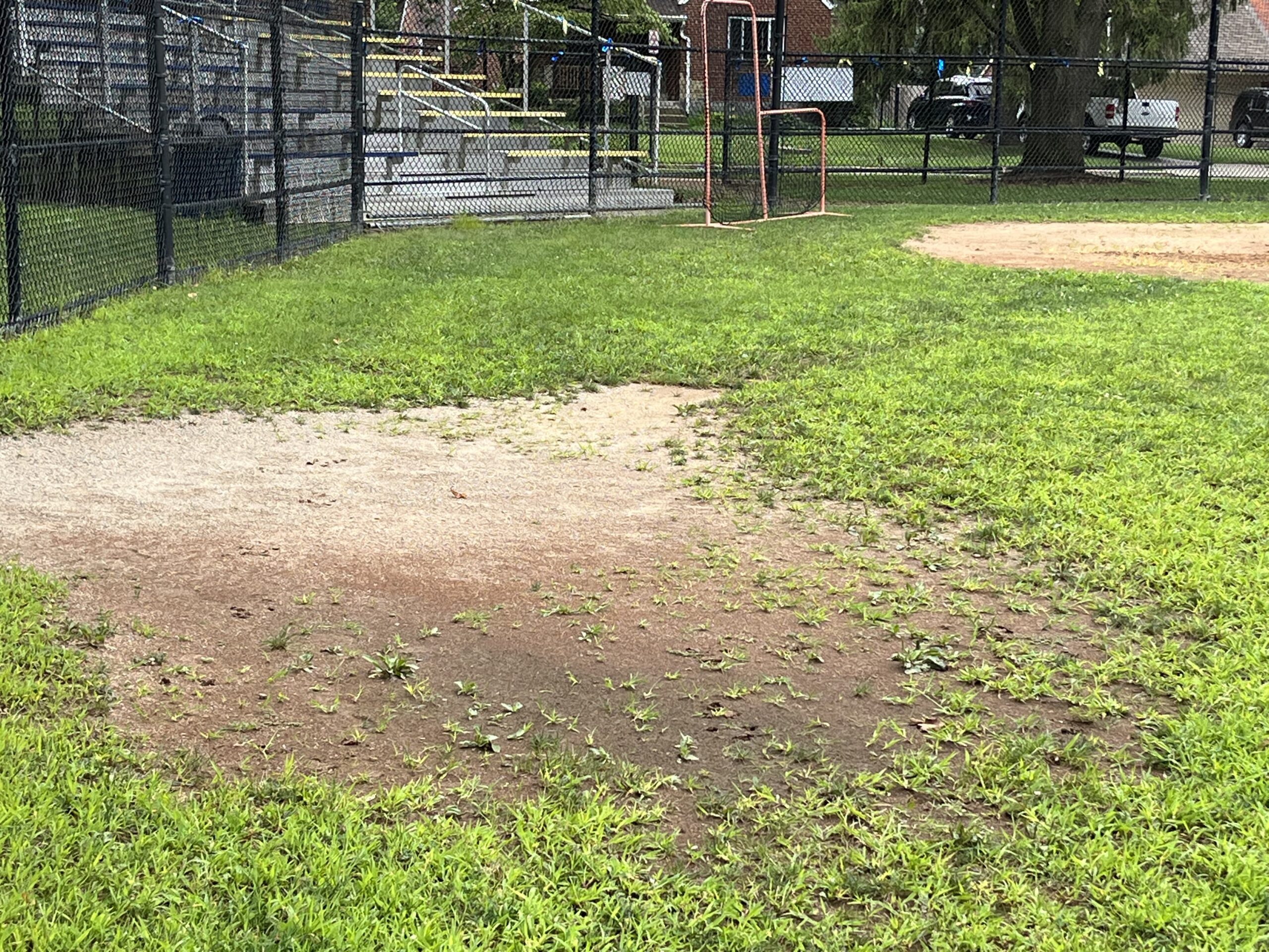 Away team batters' warm up area