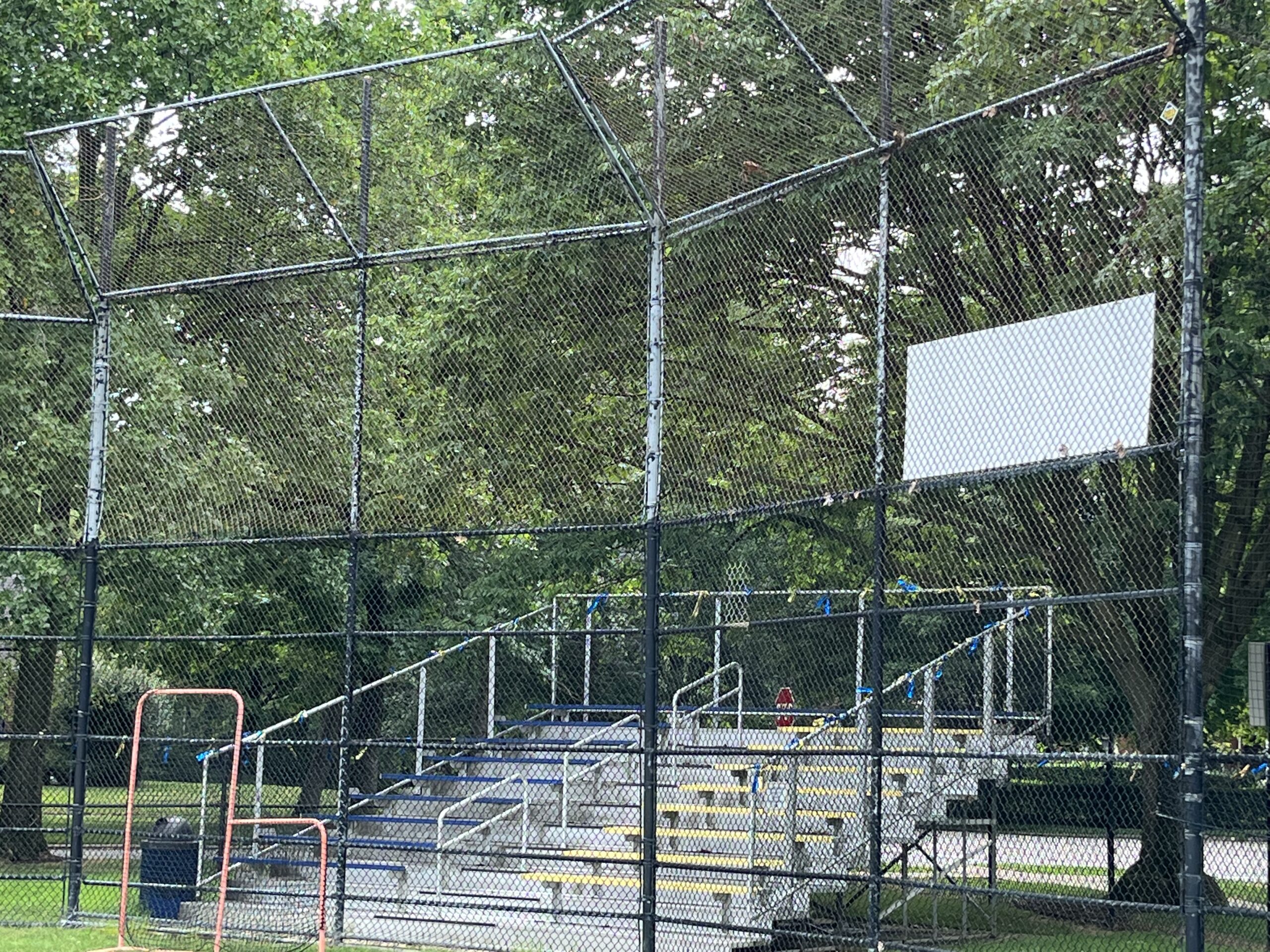 Old bleachers fencing at OHS baseball fields