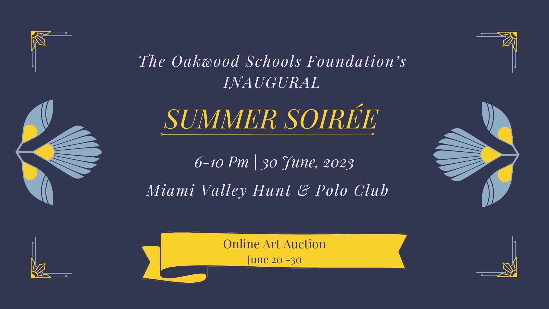 Summer Soiree Save the Date